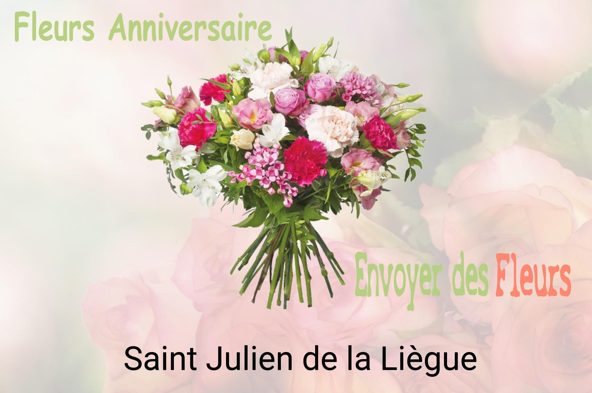Bouquet de fleurs d’anniversaire livré à Saint-Julien-de-la-Liègue