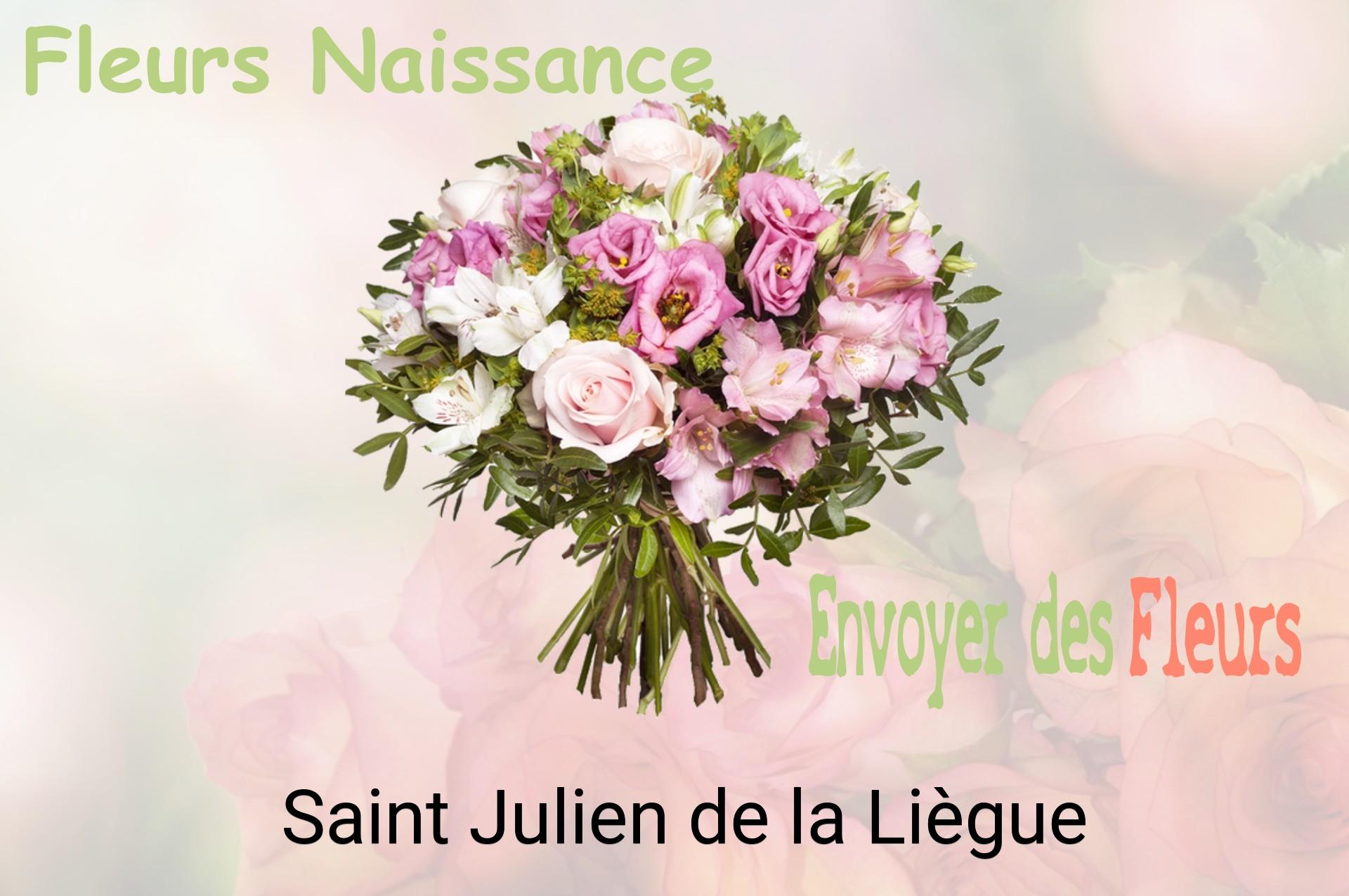 Bouquet de fleurs de naissance livré à Saint-Julien-de-la-Liègue